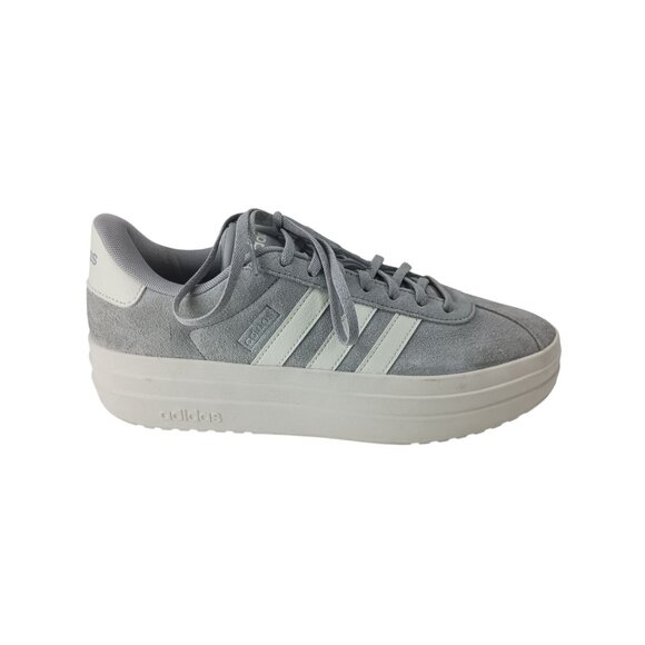 Amputee  Adidas Women's Gray Suede Platform Sneaker Single Right Shoe Only Sz.10 - Picture 3 of 6
